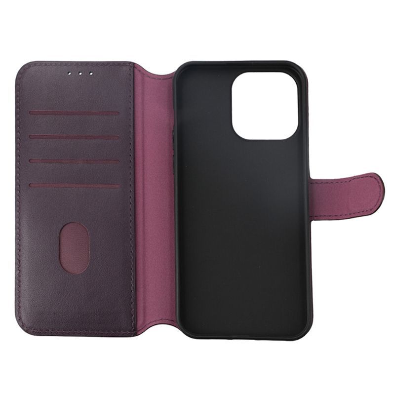 Plånboksfodral Läder Rvelon till iPhone 15 Pro Max - Lila image 5
