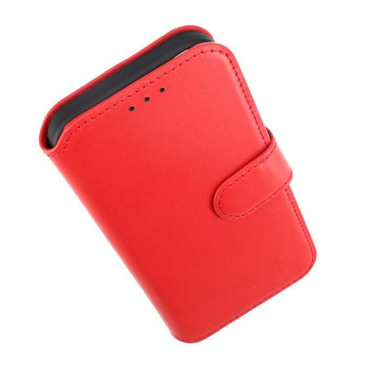 iPhone 15 Plånboksfodral Läder Rvelon - Röd image 9