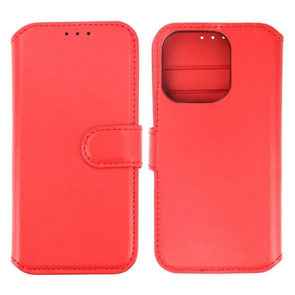 iPhone 15 Pro Plånboksfodral Läder Rvelon - Röd image 1