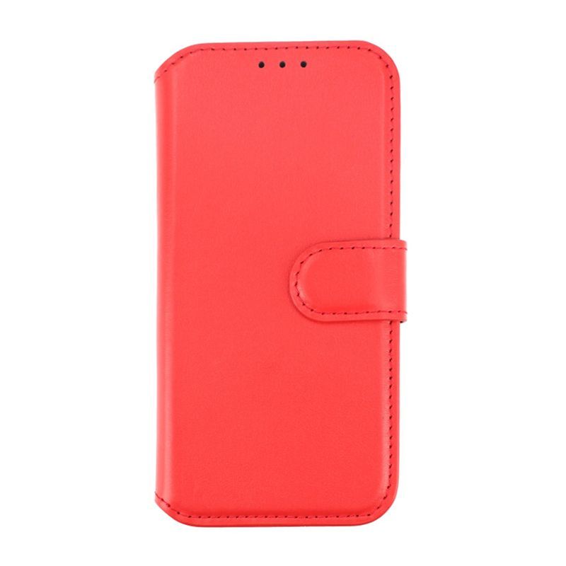 iPhone 15 Pro Plånboksfodral Läder Rvelon - Röd image 2