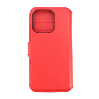 iPhone 15 Pro Plånboksfodral Läder Rvelon - Röd image 3