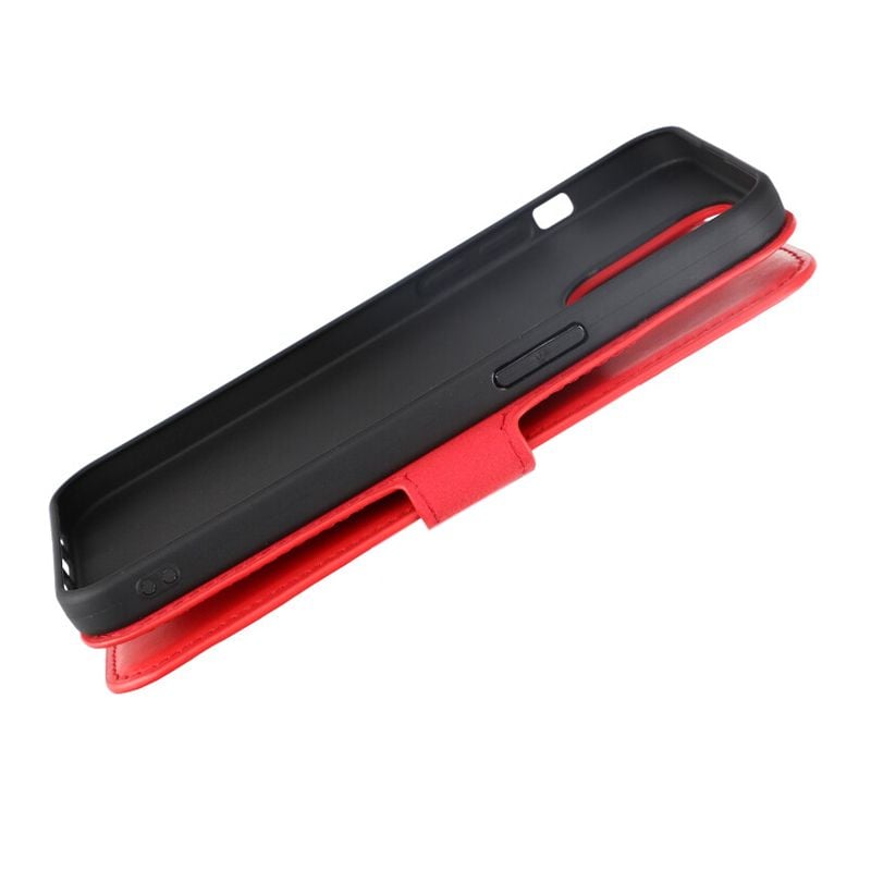 iPhone 15 Pro Max Plånboksfodral Läder Rvelon - Röd image 12