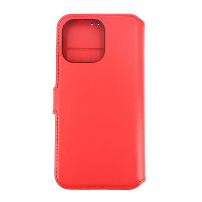 iPhone 15 Pro Max Plånboksfodral Läder Rvelon - Röd image 3