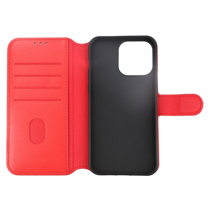 iPhone 15 Pro Max Plånboksfodral Läder Rvelon - Röd image 5