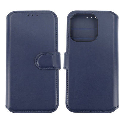 iPhone 15 Pro Plånboksfodral Läder Rvelon - Blå image 1