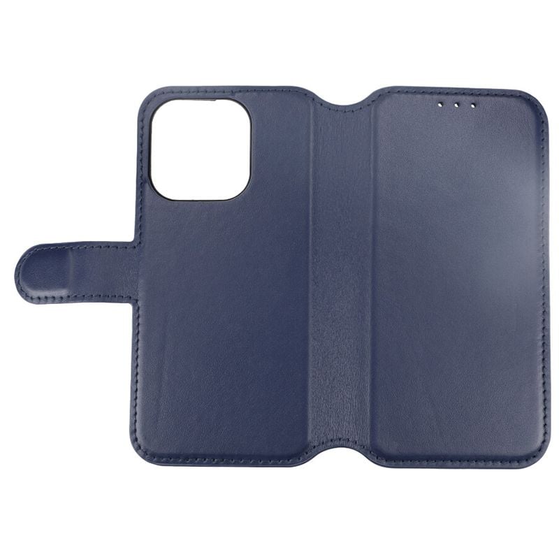 iPhone 15 Pro Plånboksfodral Läder Rvelon - Blå image 5