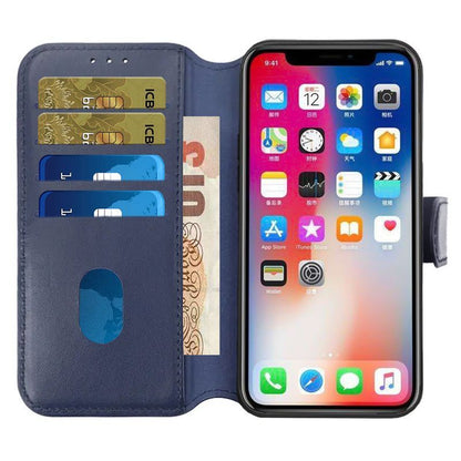 iPhone 15 Pro Max Plånboksfodral Läder Rvelon - Blå image 2