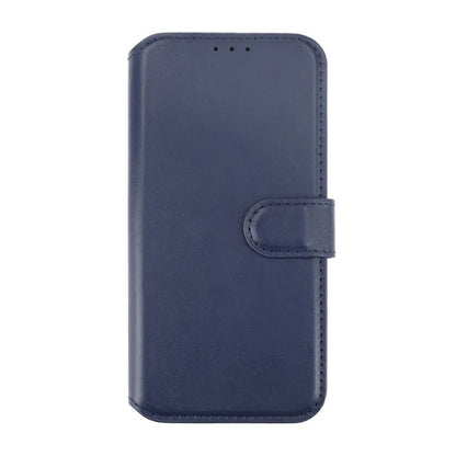 iPhone 15 Pro Max Plånboksfodral Läder Rvelon - Blå image 4