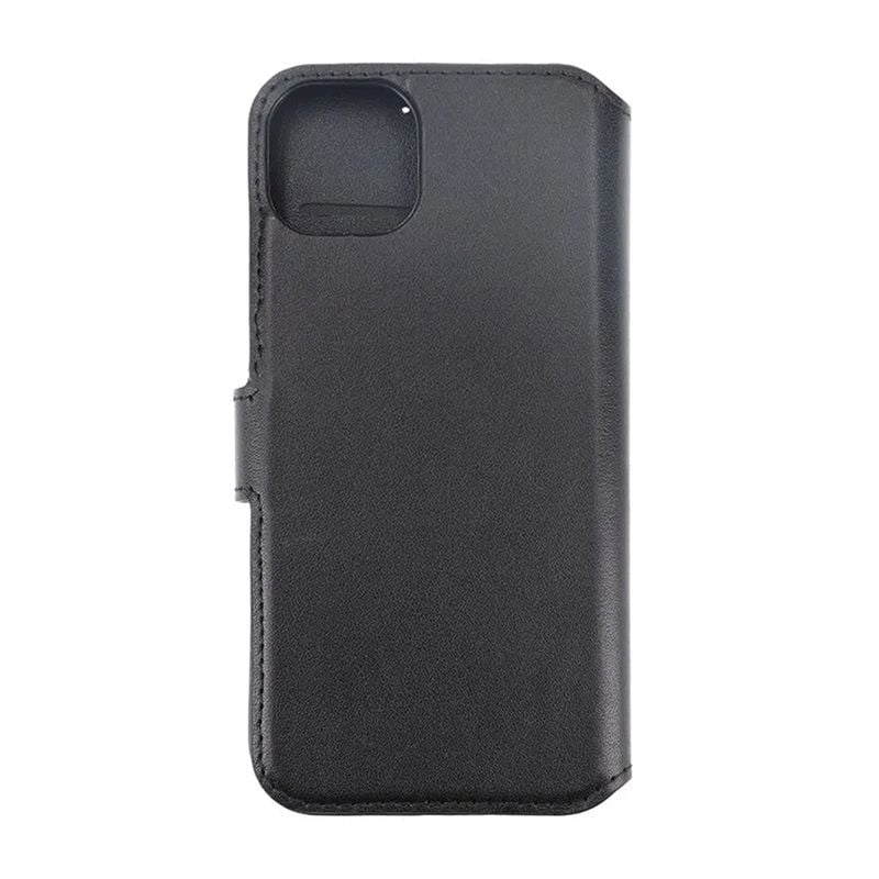 iPhone 15 Plånboksfodral Läder Rvelon - Svart image 3