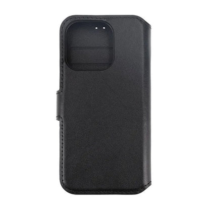 iPhone 15 Pro Plånboksfodral Läder Rvelon - Svart image 3