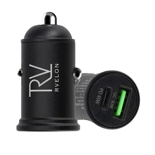 Rvelon Billaddare 45W USB-C PD3.0 & USB A QC3.0 image 1