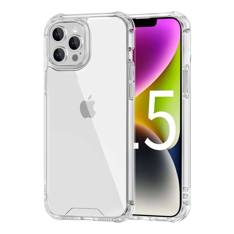 iPhone 15 Pro Stöttåligt Mobilskal - Transparent image 1