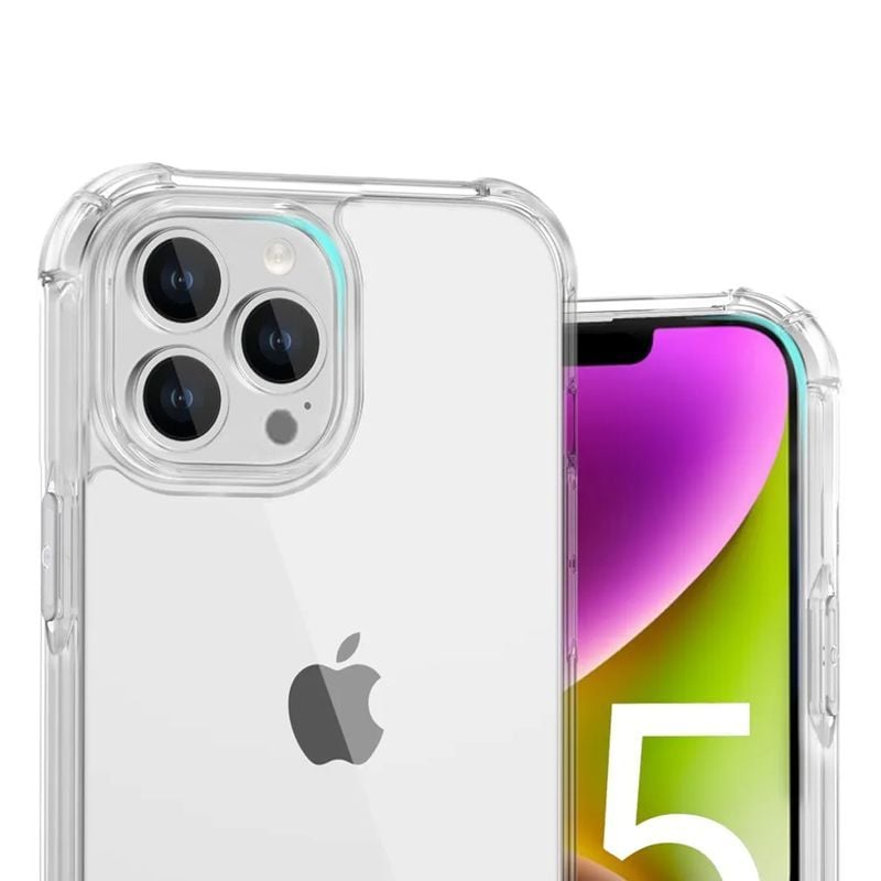 iPhone 15 Pro Max Stöttåligt Mobilskal - Transparent image 2