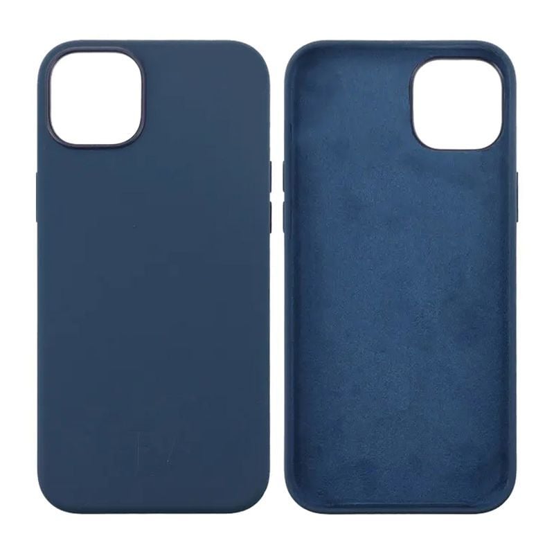 iPhone 15 Plus Mobilskal Silikon Rvelon - Mörkblå image 1