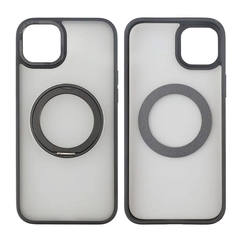 iPhone 15 Skal med MagSafe Stativ Rvelon - Svart image 1