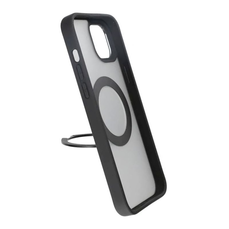 iPhone 15 Plus Skal med MagSafe Stativ Rvelon - Svart image 4