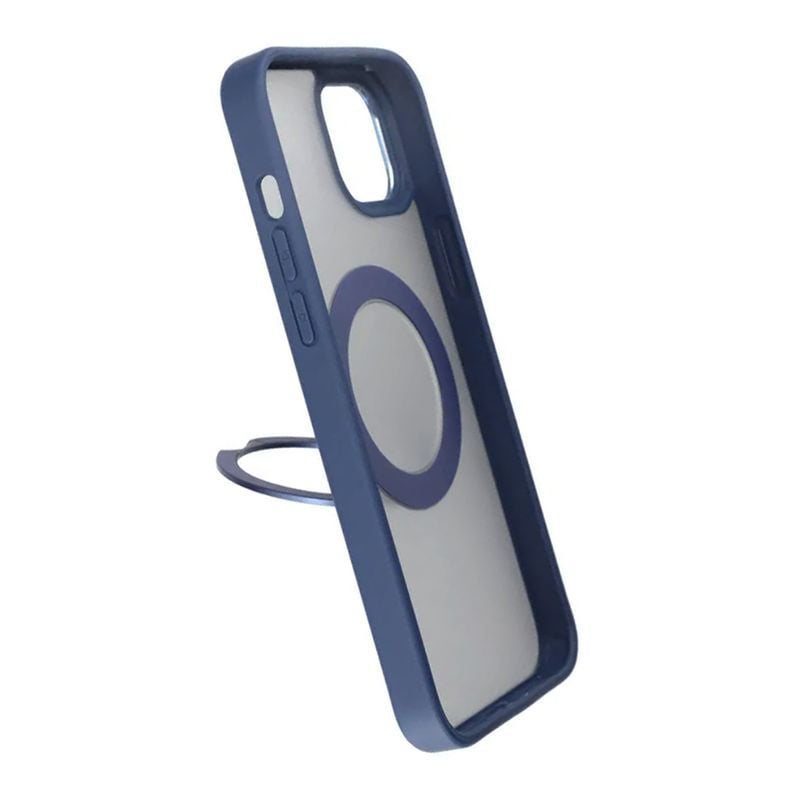 iPhone 15 Plus Skal med MagSafe Stativ Rvelon - Blå image 4