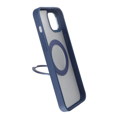 iPhone 15 Plus Skal med MagSafe Stativ Rvelon - Blå image 4