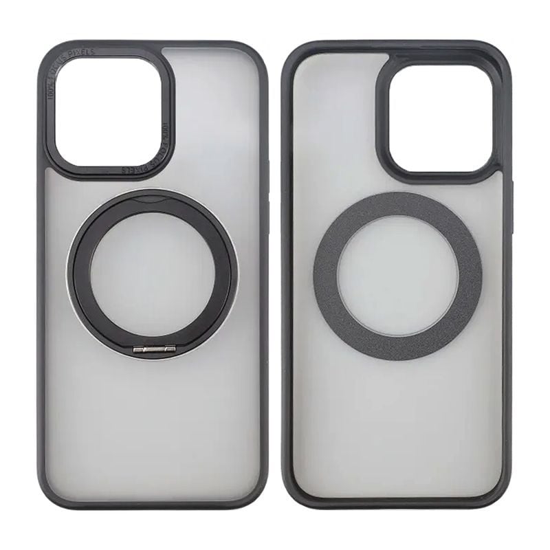 iPhone 15 Pro Skal med MagSafe Stativ Rvelon - Svart image 1