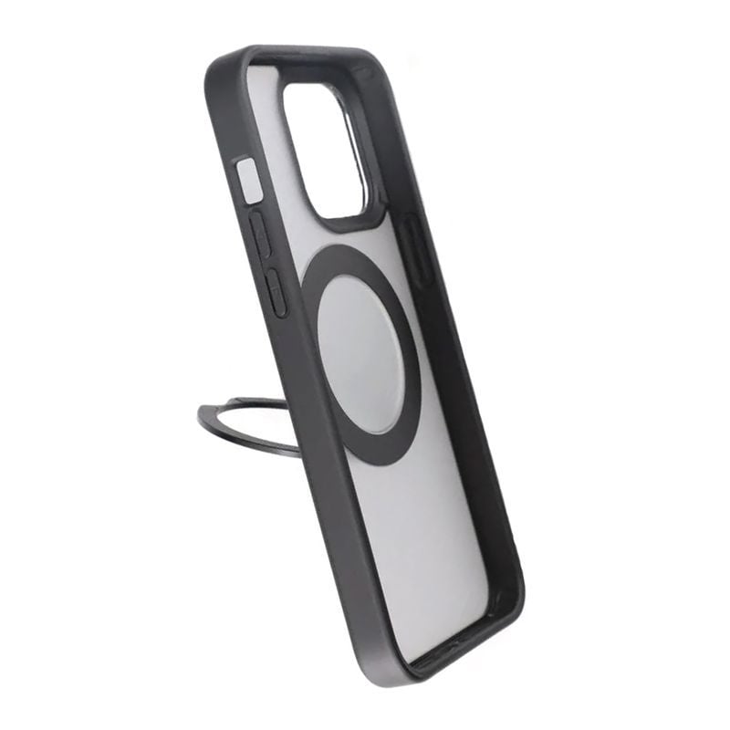 iPhone 15 Pro Skal med MagSafe Stativ Rvelon - Svart image 4