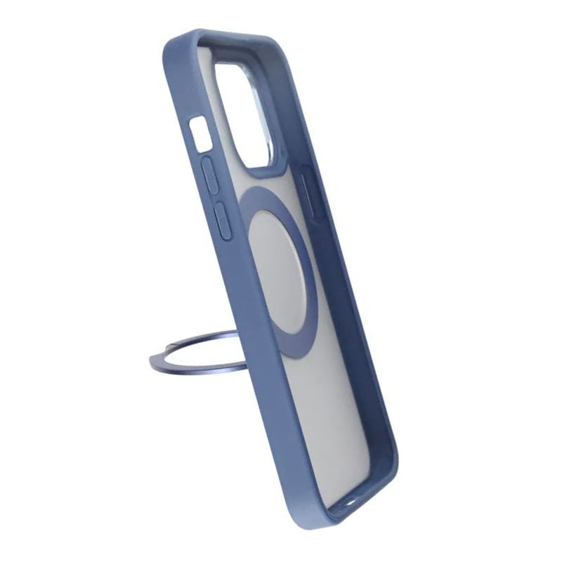 iPhone 15 Pro Skal med MagSafe Stativ Rvelon - Blå image 4