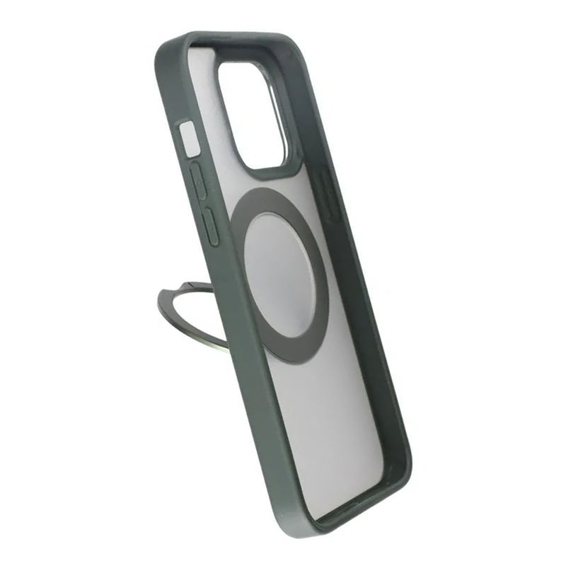 iPhone 15 Pro Skal med MagSafe Stativ Rvelon - Grön image 4