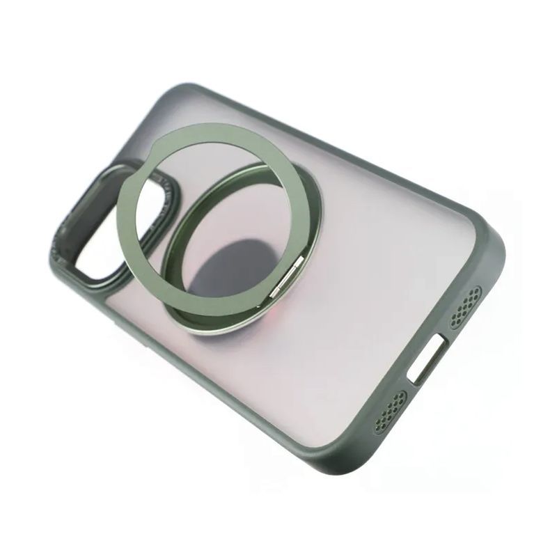 iPhone 15 Pro Skal med MagSafe Stativ Rvelon - Grön image 5