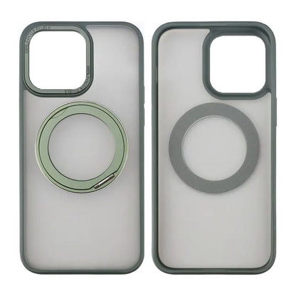iPhone 15 Pro Max Skal med MagSafe Stativ Rvelon - Grön image 1