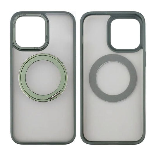 iPhone 15 Pro Max Skal med MagSafe Stativ Rvelon - Grön image 1