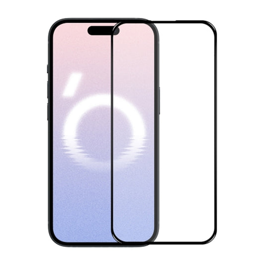 Skärmskydd iPhone 15/16 - 3D Härdat Glas Svart (miljö) image 1