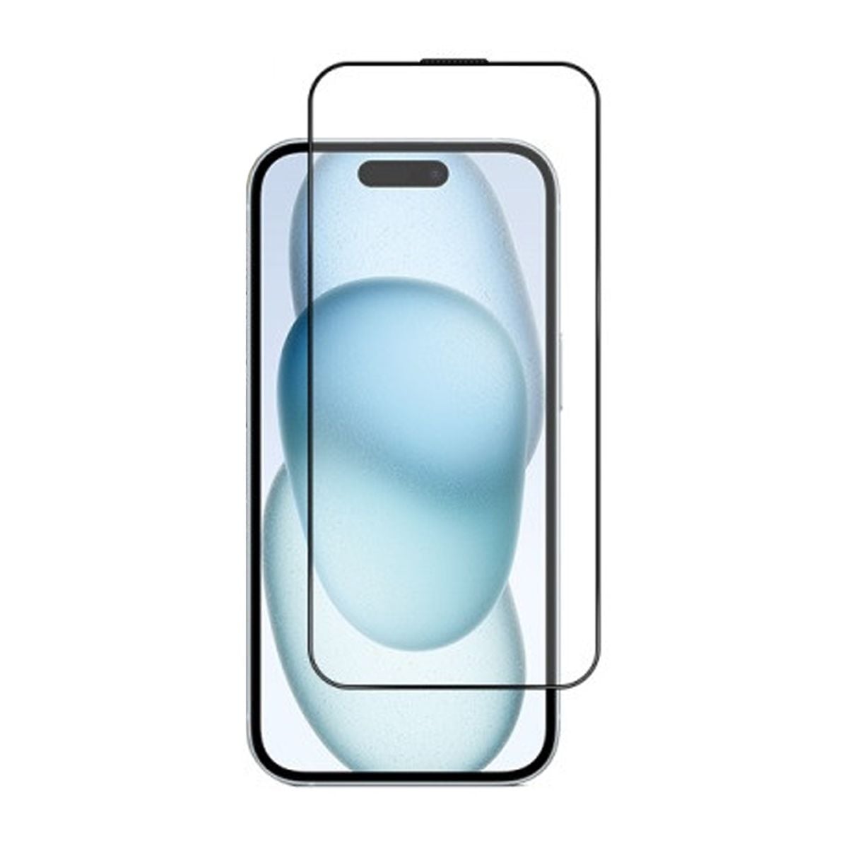 Skärmskydd iPhone 15 Pro - 3D Härdat Glas Svart image 1