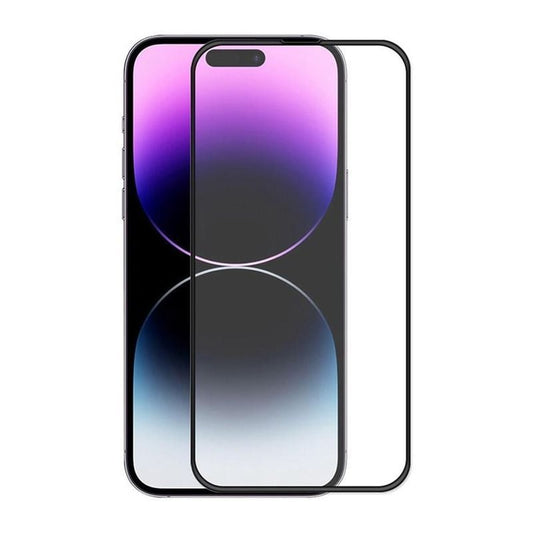 Skärmskydd iPhone 15 Pro Max - 3D Härdat Glas Svart (bulk) image 1