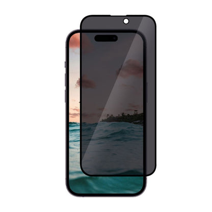 Skärmskydd iPhone 15 Pro - Privacy 3D Härdat Glas (bulk) image 1