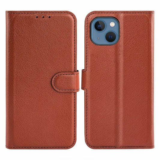 iPhone 15 Plånboksfodral med stativ - Brun image 1