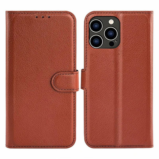 iPhone 15 Pro Plånboksfodral med stativ - Brun image 1