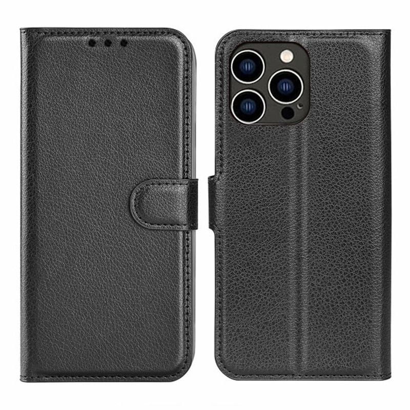 iPhone 15 Pro Max Plånboksfodral med stativ - Svart image 1