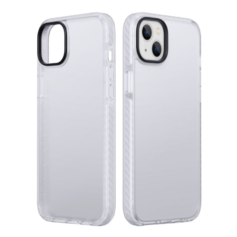 iPhone 15 Plus Stöttåligt TPU Mobilskal - Vit image 1