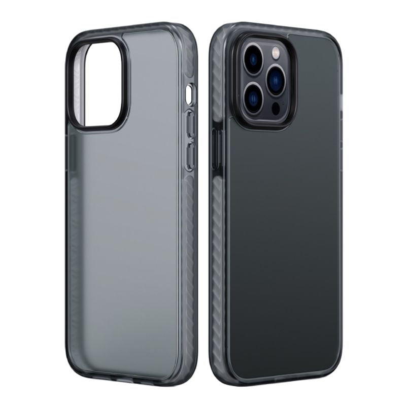 iPhone 15 Pro Stöttåligt TPU Mobilskal - Svart image 1