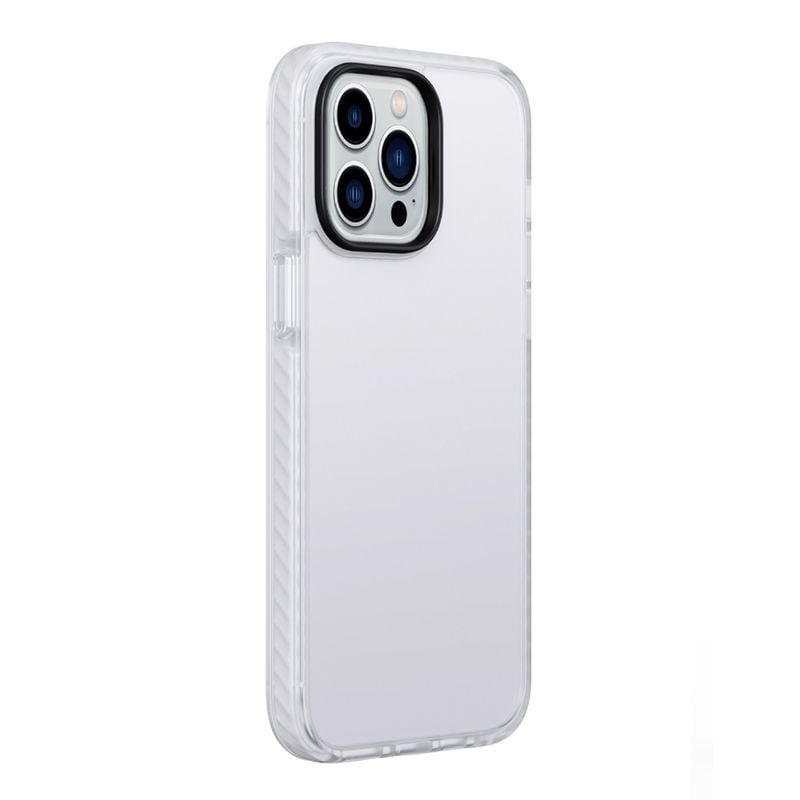 iPhone 15 Pro Stöttåligt TPU Mobilskal - Vit image 3