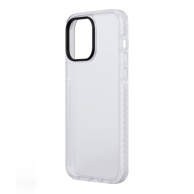 iPhone 15 Pro Stöttåligt TPU Mobilskal - Vit image 4