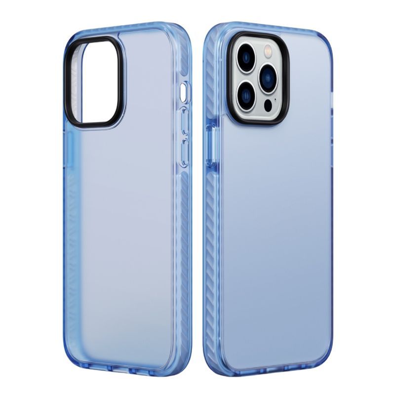 iPhone 15 Pro Stöttåligt TPU Mobilskal - Blå image 1