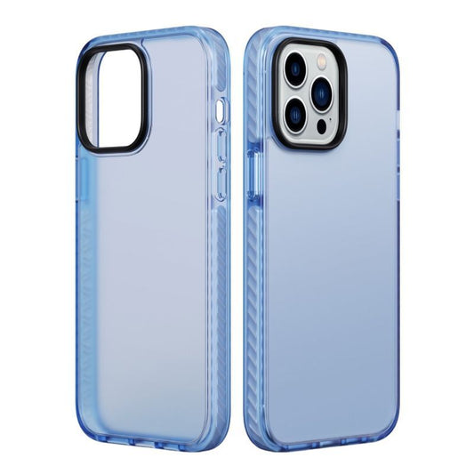 iPhone 15 Pro Stöttåligt TPU Mobilskal - Blå image 1