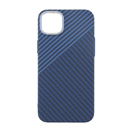 iPhone 15 Mobilskal i Kolfiber - Blå/Grå image 3