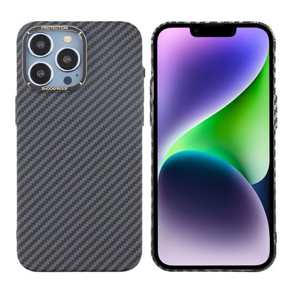 iPhone 15 Pro Mobilskal i Kolfiber - Svart image 1