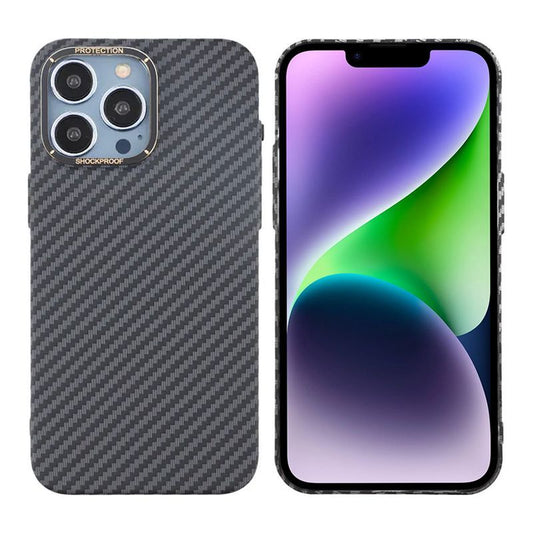 iPhone 15 Pro Mobilskal i Kolfiber - Svart image 1