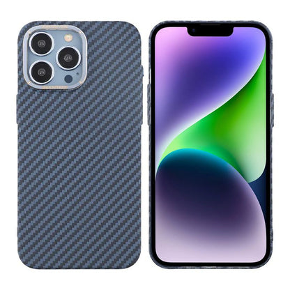 iPhone 15 Pro Mobilskal i Kolfiber - Blå image 1
