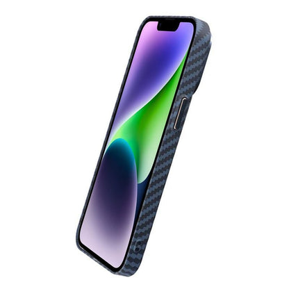 iPhone 15 Pro Mobilskal i Kolfiber - Blå image 6