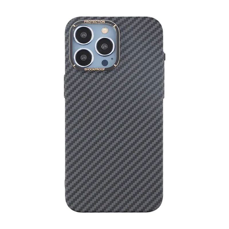 iPhone 15 Pro Max Mobilskal i Kolfiber - Svart image 2