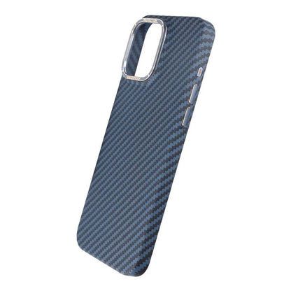 iPhone 15 Pro Max Mobilskal i Kolfiber - Blå image 5