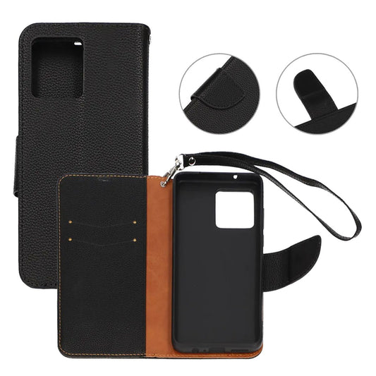 Moto G84 5G Plånboksfodral med Stativ - Svart image 4